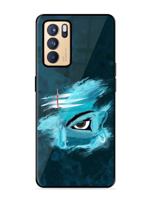 Lord Shiva Glossy Metal Phone Cover for Oppo Reno 6 Pro (5G) Zapvi