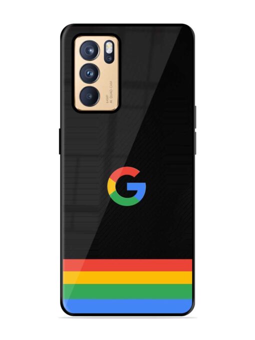 Google Logo Art Glossy Metal Phone Cover for Oppo Reno 6 Pro (5G) Zapvi