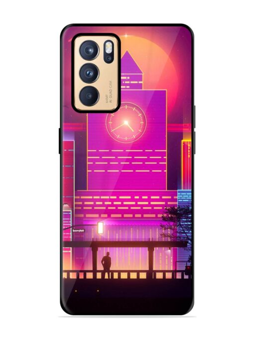 Clock Tower Glossy Metal TPU Phone Cover for Oppo Reno 6 Pro (5G) Zapvi