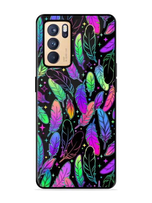 Bright Multi Colored Seamless Glossy Metal Phone Cover for Oppo Reno 6 Pro (5G) Zapvi