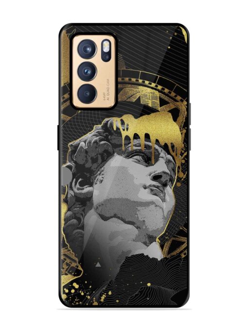 Roman Face Glossy Metal Phone Cover for Oppo Reno 6 Pro (5G) Zapvi