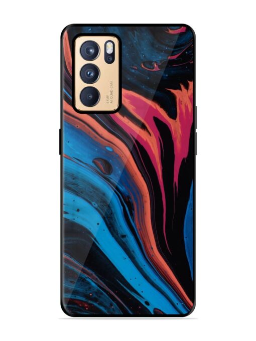 Liquefied Art Glossy Metal TPU Phone Cover for Oppo Reno 6 Pro (5G) Zapvi