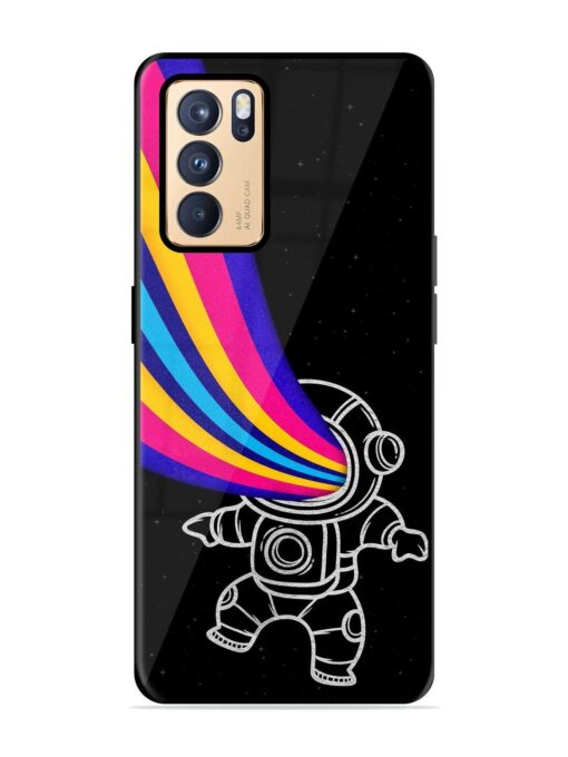 Astronaut Glossy Metal TPU Phone Cover for Oppo Reno 6 Pro (5G) Zapvi