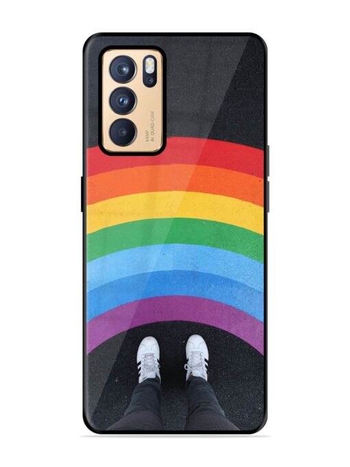 Legs Rainbow Glossy Metal TPU Phone Cover for Oppo Reno 6 Pro (5G) Zapvi