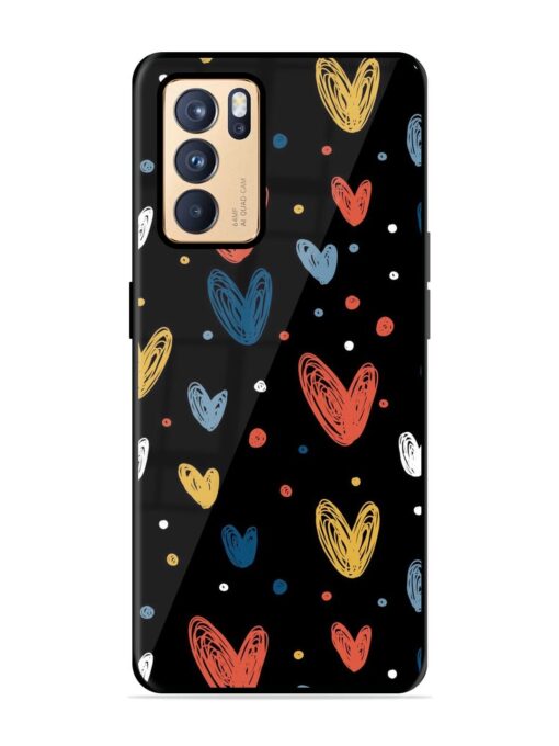 Happy Valentines Day Glossy Metal TPU Phone Cover for Oppo Reno 6 Pro (5G) Zapvi