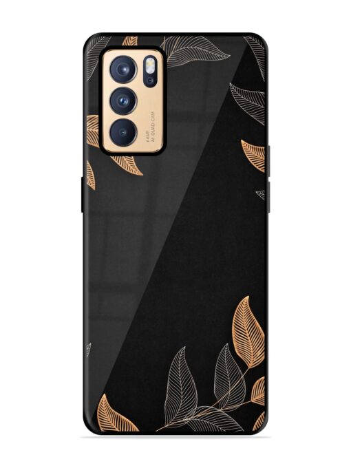 Foliage Art Glossy Metal Phone Cover for Oppo Reno 6 Pro (5G) Zapvi