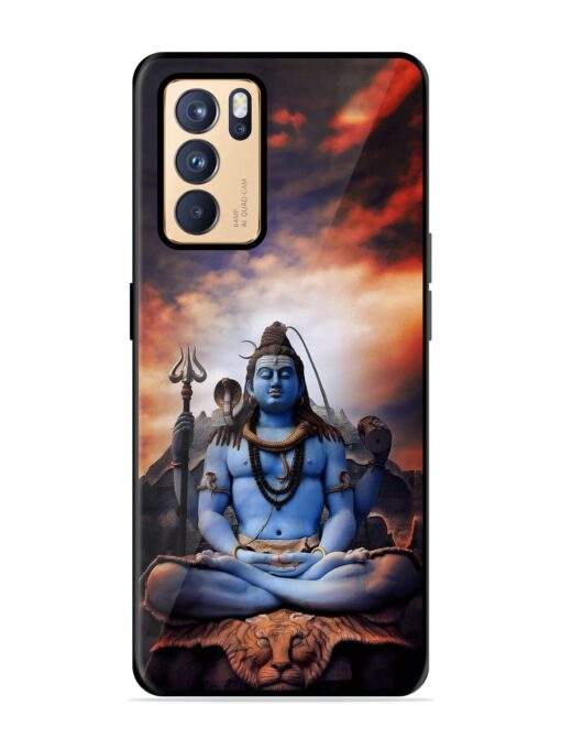 Jai Jai Shiv Glossy Metal Phone Cover for Oppo Reno 6 Pro (5G) Zapvi