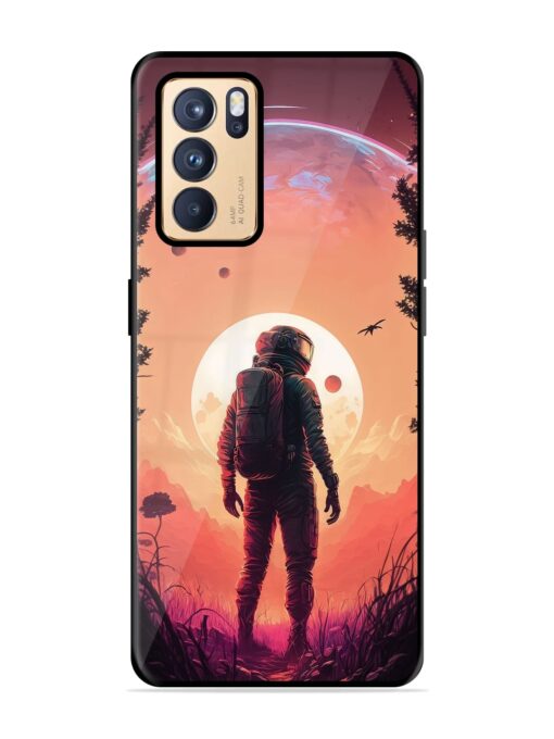 Red Sky At Morning Glossy Metal Phone Cover for Oppo Reno 6 Pro (5G)