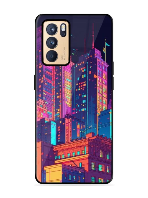 City View Glossy Metal Phone Cover for Oppo Reno 6 Pro (5G) Zapvi