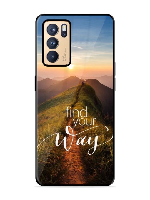 Find Your Way Glossy Metal Phone Cover for Oppo Reno 6 Pro (5G)