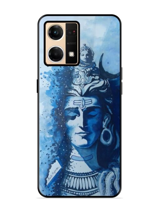 Shiv Art Glossy Metal Phone Cover for Oppo Reno 7 (4G) Zapvi