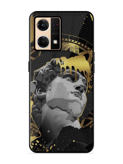 Roman Face Glossy Metal Phone Cover for Oppo Reno 7 (4G) Zapvi