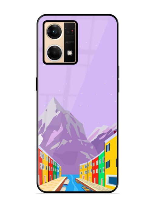 Venice City Illustration Glossy Metal Phone Cover for Oppo Reno 7 (4G) Zapvi