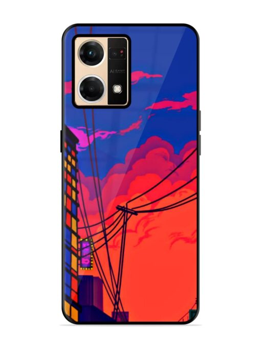 Sky At Morning Glossy Metal Phone Cover for Oppo Reno 7 (4G) Zapvi