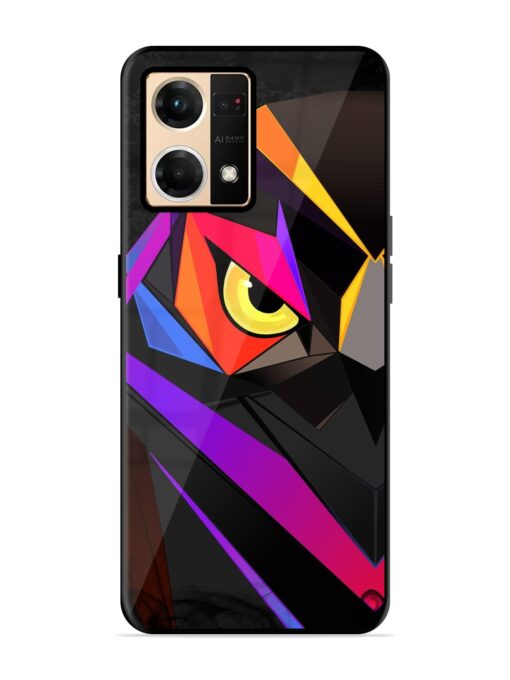 Wpap Owl Glossy Metal Phone Cover for Oppo Reno 7 (4G) Zapvi