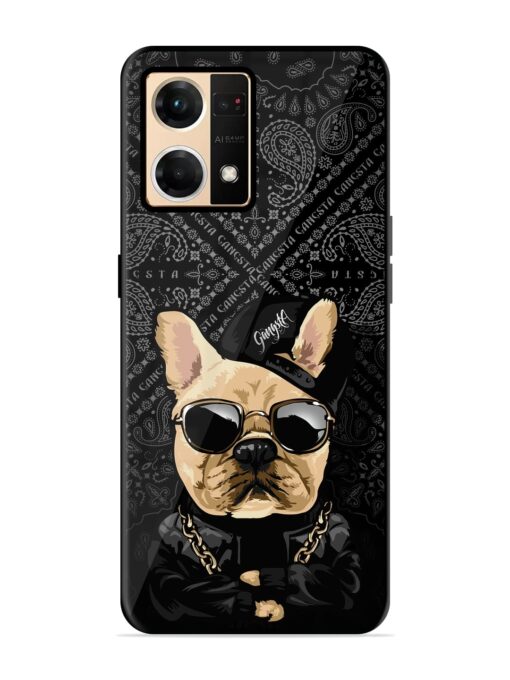 Gangsta Cool Sunmetales Dog Glossy Metal Phone Cover for Oppo Reno 7 (4G) Zapvi