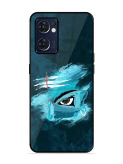 Lord Shiva Glossy Metal Phone Cover for Oppo Reno 7 (5G)