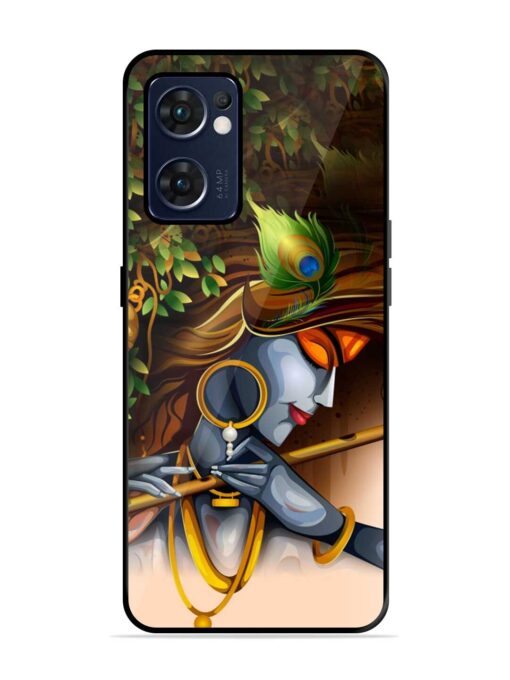 Krishna Glossy Metal Phone Cover for Oppo Reno 7 (5G) Zapvi