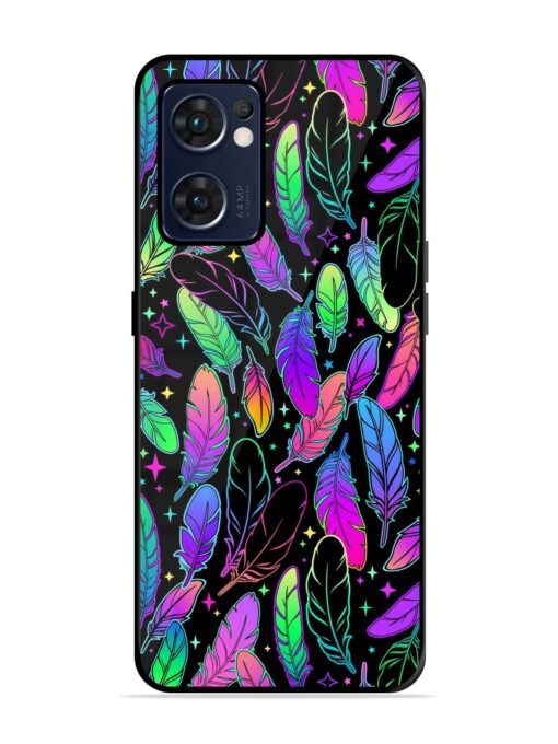 Bright Multi Colored Seamless Glossy Metal Phone Cover for Oppo Reno 7 (5G) Zapvi