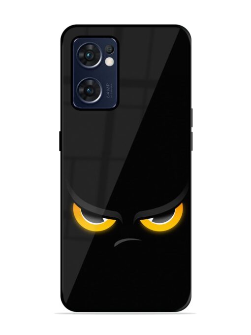 Cartoon Eye Glossy Metal Phone Cover for Oppo Reno 7 (5G)