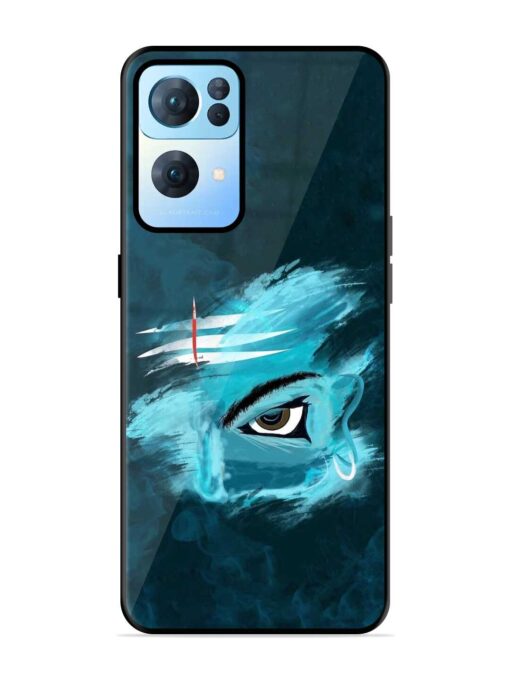 Lord Shiva Glossy Metal Phone Cover for Oppo Reno 7 Pro (5G)