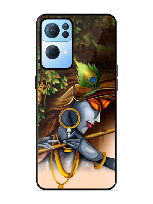 Krishna Glossy Metal Phone Cover for Oppo Reno 7 Pro (5G) Zapvi