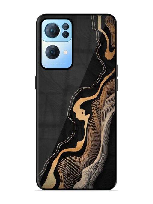 Abstract Art Glossy Metal TPU Phone Cover for Oppo Reno 7 Pro (5G) Zapvi