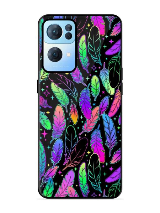 Bright Multi Colored Seamless Glossy Metal Phone Cover for Oppo Reno 7 Pro (5G) Zapvi