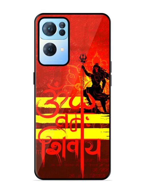 Illustration Lord Shiva Glossy Metal TPU Phone Cover for Oppo Reno 7 Pro (5G)