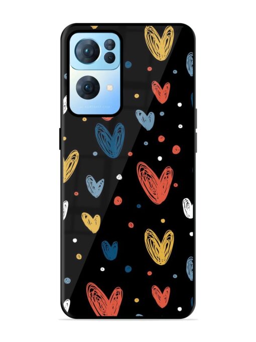 Happy Valentines Day Glossy Metal TPU Phone Cover for Oppo Reno 7 Pro (5G) Zapvi