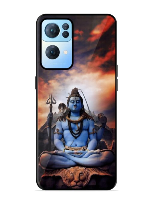 Jai Jai Shiv Glossy Metal Phone Cover for Oppo Reno 7 Pro (5G)