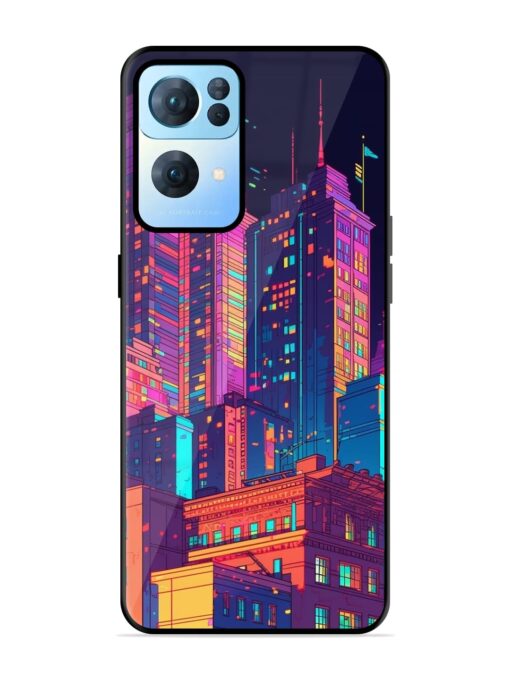 City View Glossy Metal Phone Cover for Oppo Reno 7 Pro (5G) Zapvi