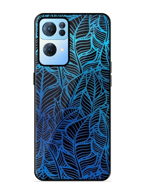 Decorative Topical Glossy Metal Phone Cover for Oppo Reno 7 Pro (5G) Zapvi