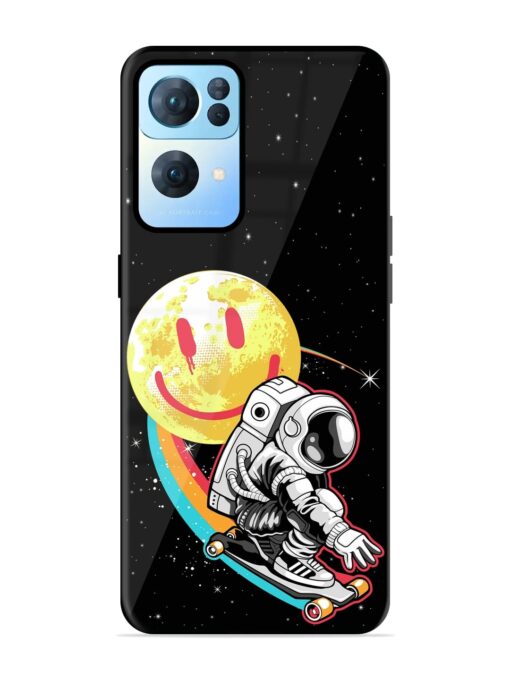 Astronaut Art Glossy Metal Phone Cover for Oppo Reno 7 Pro (5G) Zapvi