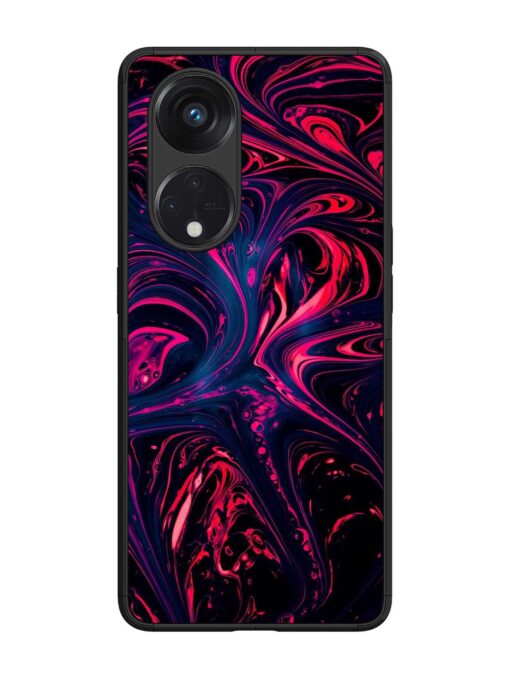 Abstract Background Glossy Metal Phone Cover for Oppo Reno 8T (5G) Zapvi