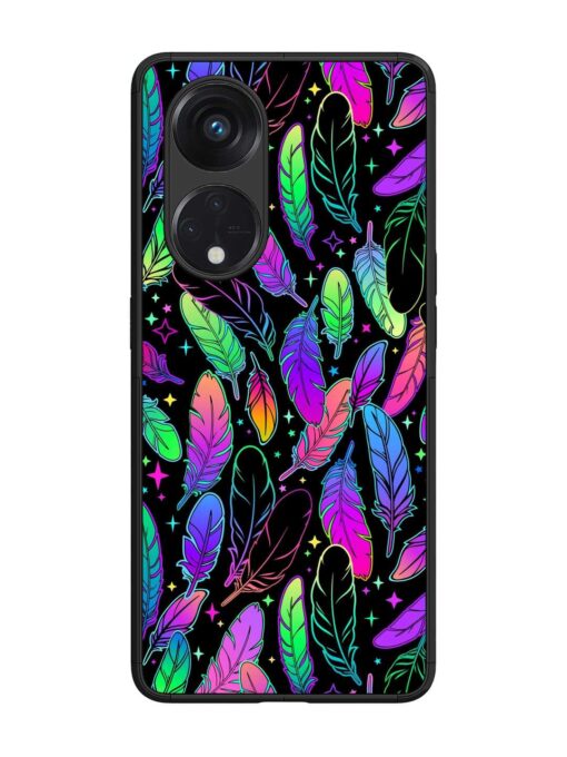 Bright Multi Colored Seamless Glossy Metal Phone Cover for Oppo Reno 8T (5G)