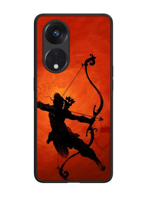 Illustration Lord Rama Glossy Metal Phone Cover for Oppo Reno 8T (5G)