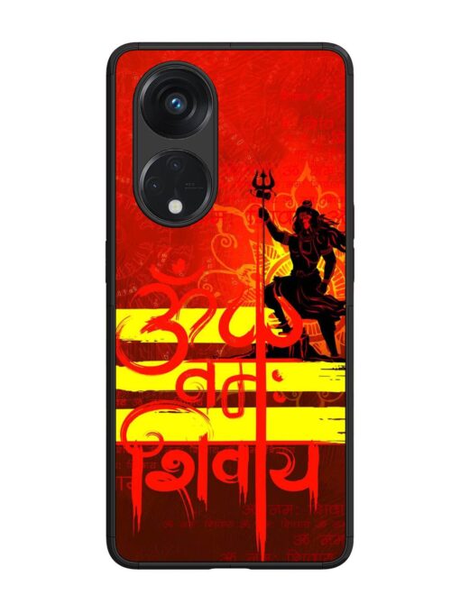 Illustration Lord Shiva Glossy Metal TPU Phone Cover for Oppo Reno 8T (5G) Zapvi