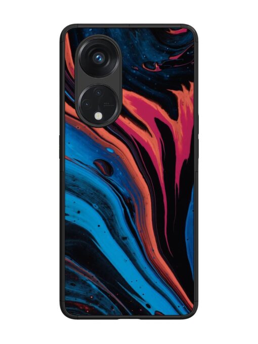 Liquefied Art Glossy Metal TPU Phone Cover for Oppo Reno 8T (5G) Zapvi