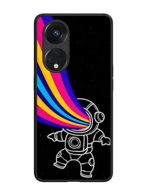 Astronaut Glossy Metal TPU Phone Cover for Oppo Reno 8T (5G) Zapvi