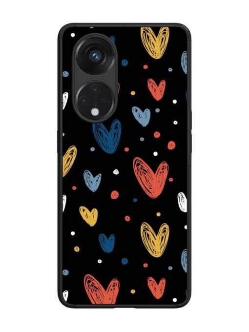 Happy Valentines Day Glossy Metal TPU Phone Cover for Oppo Reno 8T (5G) Zapvi