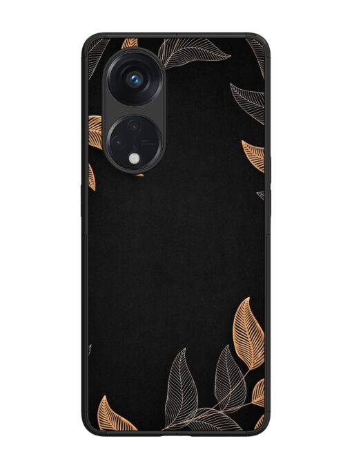 Foliage Art Glossy Metal Phone Cover for Oppo Reno 8T (5G) Zapvi