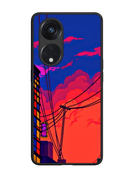 Sky At Morning Glossy Metal Phone Cover for Oppo Reno 8T (5G) Zapvi