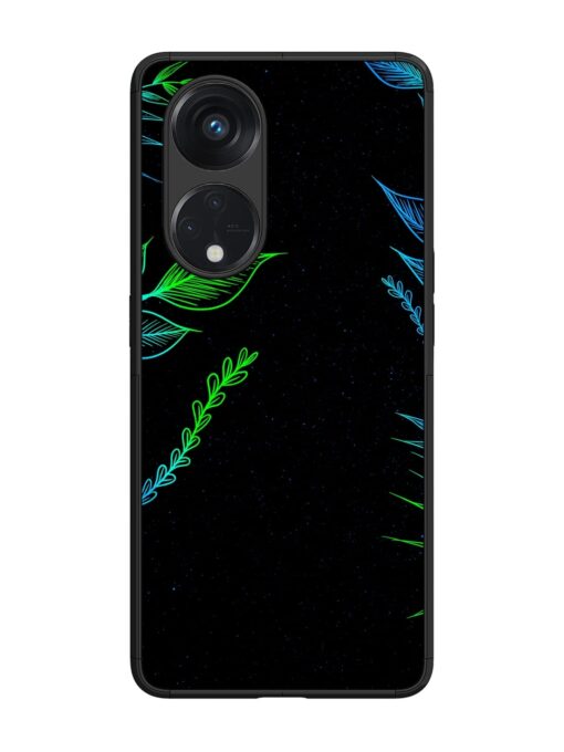 Aesthetic Neon Glossy Metal Phone Cover for Oppo Reno 8T (5G) Zapvi