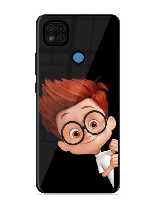 Smart Boy Cartoon Glossy Metal Phone Cover for Poco C31 Zapvi