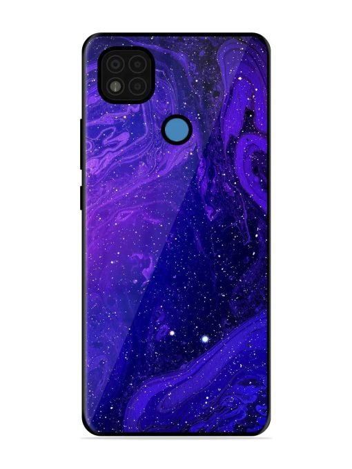 Galaxy Acrylic Abstract Art Glossy Metal Phone Cover for Poco C31