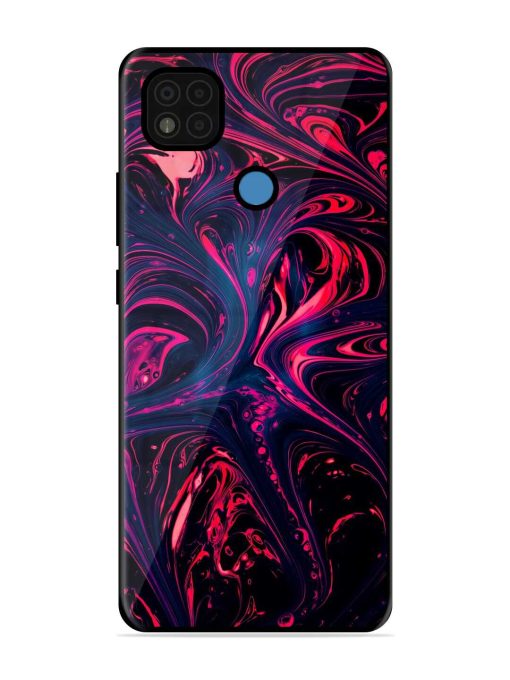 Abstract Background Glossy Metal Phone Cover for Poco C31 Zapvi