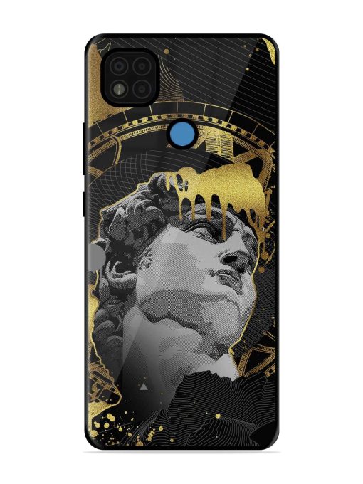 Roman Face Glossy Metal Phone Cover for Poco C31 Zapvi