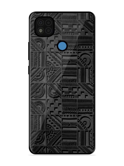 Seamless Pattern Glossy Metal Phone Cover for Poco C31 Zapvi