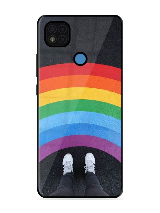 Legs Rainbow Glossy Metal TPU Phone Cover for Poco C31 Zapvi